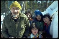 Tuamish Nua and Innu kids at camp near Utshimassist. Photo: Georg Henriksen Image